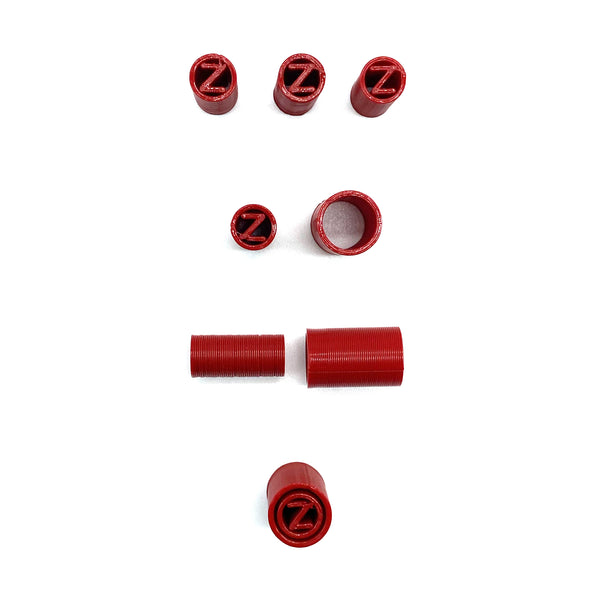 Zackwoods/BIOKEMP - 2 Piece Tips - Red/Red (3 for $13) (Inspired by Roll BMC)