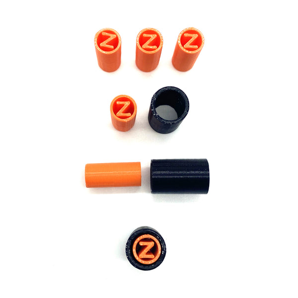 Zackwoods/BIOKEMP - 2 Piece Tips -Black/Orange (3 for $13) (Inspired by Roll BMC)