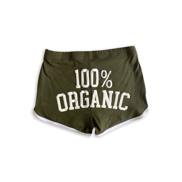 100% Organic-Shorts (Green)